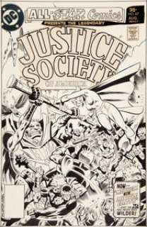 Al Milgrom and Jack Abel All-Star Comics #67 Cover Original Art (DC, 1977)....