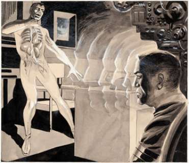 Wally Wood - Galaxy Science Fiction February-1959 Illustration Original Art (Galaxy Publishing, 1959)....