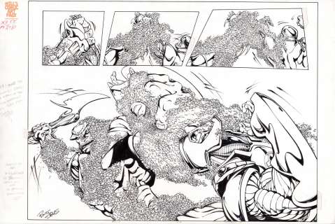 Bart Sears Ray Kryssing - x-o manowar 55 pgs 9-10 (valiant, 1996)