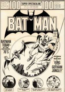 Nick Cardy Batman #254 Cover Man-Bat Original Art (DC, 1974)....