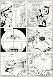Jack Kirby and Mike Esposito (as Mickey Demeo) Tales to Astonish #75 Story Page 8 Hulk Original Art (Marvel, 1966)...