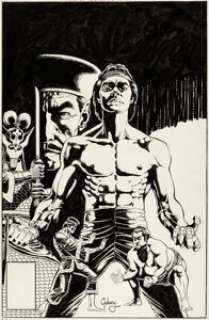 Paul Gulacy Master of Kung Fu #51 Cover Original Art (Marvel, 1977)....