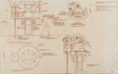 McDonaldland Grimace’s Castle and Apple Pie Trees Original Art/Print Group of 5 (McDonald’s/Setmakers, 1979).... (Total: 5 Original Art) | Heritage