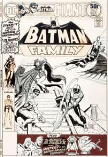  - Ernie Chan (as Ernie Chua) Batman Family #7 Cover Batgirl and Robin Original Art (DC, 1976)....