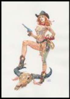 Jack Manini - Cow Girl illustration original
