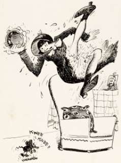 George Herriman archy’s life of mehitabel Interior Illustration Original Art (Doubleday, 1933).... | Heritage
