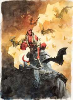 Mike Mignola Hellboy: Oddest Jobs Cover Painting Original Art (Dark Horse, 2008).... | Heritage