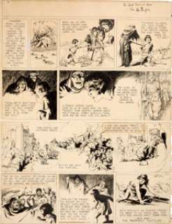 Hal Foster Prince Valiant #10 Sunday Comic Strip Original Art dated 4-17-37 (King Features Syndicate, 1937).... | Heritage