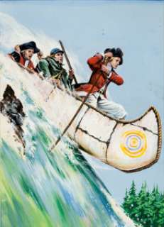  - Norman Nodel Classics Illustrated #22 HRN 167 The Pathfinder Cover Painting Original Art (Gilberton, 1...