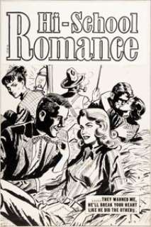 Al Avison Hi-School Romance #69 Cover Original Art (Harvey Comics, 1957).... | Heritage