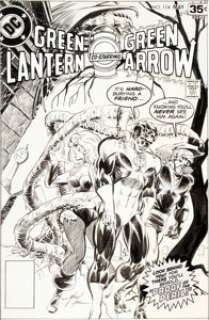 Mike Grell Green Lantern/Green Arrow #104 Cover Black Canary Original Art (DC, 1978)....