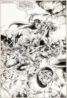 John Buscema, Marie Severin, and Danny Bulanadi Kull the Conqueror #1 Splash Page 36 Original Art (Marvel, 1982)....