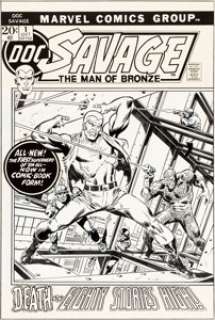 John Buscema Doc Savage #1 Cover Original Art (Marvel, 1971).... | Heritage