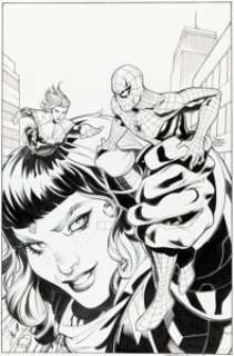 Terry Dodson and Rachel Dodson Avenging Spider-Man #10 Cover Original Art (Marvel, 2012)....