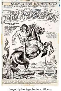 John Buscema and Ernie Chan Conan the Barbarian #27 Splash Story Page 1 Original Art (Marvel, 1973). The -