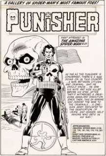 Greg LaRocque and Frank Giacoia The Amazing Spider-Man Annual #15 Punisher Pin-Up Original Art (Marvel, -