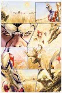 Doug Braithwaite and Alex Ross Justice #12 Story Page 10 Original Art (DC, 2007)....