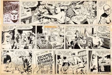 Sy Barry The Phantom Sunday Comic Strip Original Art, dated 10-28-62 (King Features Syndicate, 1962)....