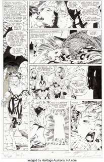 Jim Lee, Scott Williams, and Karl Altstaetter - Uncanny X-Men #275 Story Page 38 Original Art (Marvel, 1991).