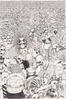 Simon Bisley - Lobo #4 Cover Original Art (DC, 1991).