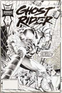 Ron Garney and Chris Ivy - Ghost Rider #47 Cover Vengeance Original Art (Marvel, 1994).