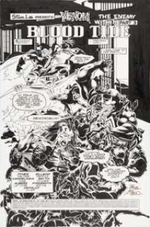 Bob McLeod and Harry Candelario - #3 Splash Page 1 Original Art (Marvel, 1994).