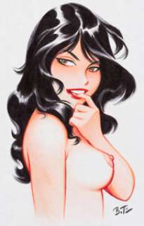 Bruce Timm - Topless Female Specialty Illustration Original Art (undated).... | Heritage