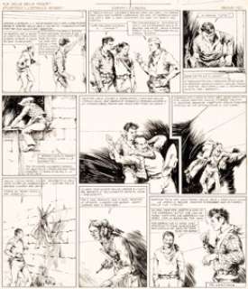 Kurt Caesar - Planche 13 (c. 1950s). Kurt Caesar Story Page 13 Original Art (c. 1950s).