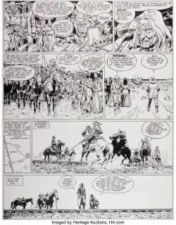 Giraud (Moebius), Jean | Jean Giraud (Moebius) Blueberry The Ghost Tribe #20 Story Page 40 Original Art (Hachette, 1982).... | Heritage