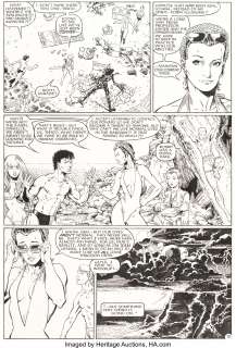 Arthur Adams and Terry Austin - New Mutants Special Edition #1 Story Page 10 Original Art (Marvel, 1985)....