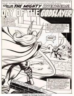 Byrne, John - John Byrne and Pablo Marcos The Avengers #166 Splash Page 1 Thor Original Art (Marvel, 1977)....