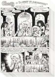 Welz, Larry - Larry Welz and Larry Todd Cherry Complete 8-Page Story Original Art (Kitchen Sink, c. 1993).... (Total: 8 Original Art)