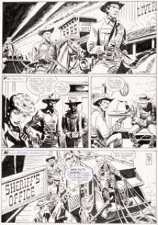 Bernet, Jordi - Jordi Bernet Tex, L‘Uomo di Atlanta Story Page 209 Original Art (Sergio Bonelli Editore, 1995)....