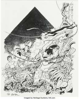 Lucien De Gieter Spirou #2548 Papyrus Cover Original Art (Dupuis, 1987)....