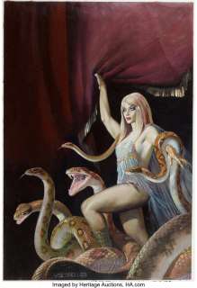 Segrelles, Vicente - Vicente Segrelles The Voodoo Queen Cover Original Art (Bastei Verlag, 1974)....