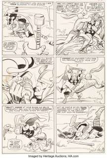 Kirby, Jack - Jack Kirby and Chic Stone Journey into Mystery #108 Story Page 15 Thor vs. Loki Original Art (Marvel, 1964)....