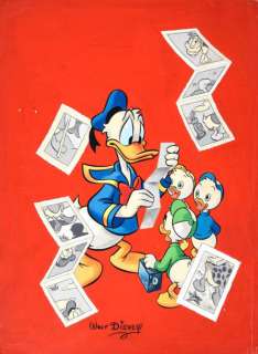 Disney (Studios) | DISNEY DONALD ET LES ENFANTS. Gouaches de couleurs pour cette illustra | Coutau Bégarie