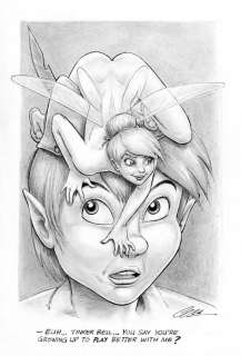Cera | Cera - Original drawing - Sexy girl - Tinker Bell - Page volante | Catawiki