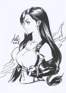 Staney Lau Hand-Drawn Illustration "FINAL FANTASY VII" Tifa Lockhart | Mandarake (Big Web)