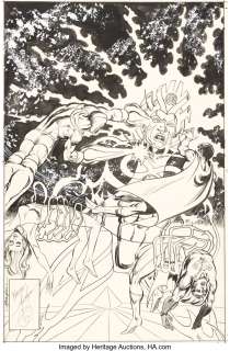 Grell, Mike - Mike Grell Superboy and the Legion of Super-Heroes #233 Cover Original Art (DC, 1977)....