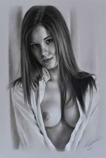 Denis P | Denis Prenzel - Original Kohle Zeichung (29, 7 x 42 cm) - Page volante - (2023) | Catawiki