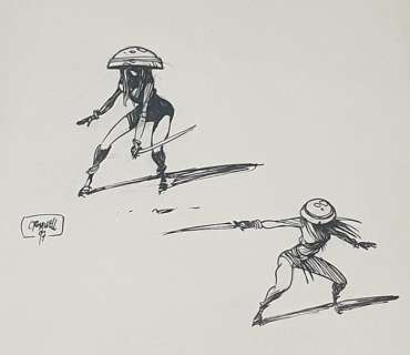 Cromwell | Cromwell - Dessin original - Anita Bomba - (1997) | Catawiki