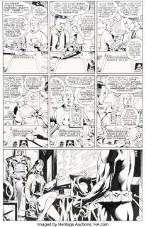Gibbons, Dave - Dave Gibbons and John Higgins Watchmen #8 Story Page 10 Nite Owl and Silk Spectre Original Art and Color Guide (DC... (Total: 2 Items)