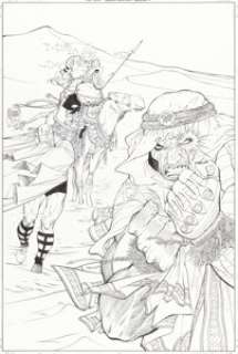Kubert, Adam - Adam Kubert and Tim Townsend Cable #77 Cover Original Art (Marvel, 2000)....