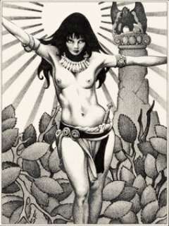 Fabian, Stephen - Stephen Fabian - Bêlit: Queen of the Black Coast Illustration Original Art (1985)....