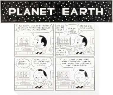 Brunetti, Ivan - Ivan Brunetti Planet Earth Complete 7-Page Story Original Art, Logo, and Preliminary Original Art Group of 15 date... (Total: 15 Original Art)