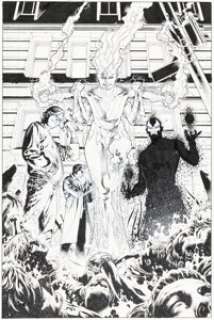 Siqueira, Paulo - Paulo Siqueira Earth 2: World‘s End #8 Cover Original Art (DC, 2015)....