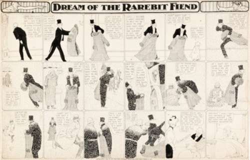 McCay, Winsor - Winsor McCay (as Silas) Dream of the Rarebit Fiend Sunday Comic Strip Original Art (New York Herald, 1906)....