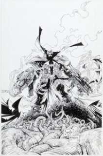 Capullo, Greg - Greg Capullo and Todd McFarlane Spawn #63 Cover Original Art (Image, 1997)....