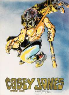 Eastman, Kevin - Kevin Eastman - Casey Jones Illustration Original Art (1985)....
